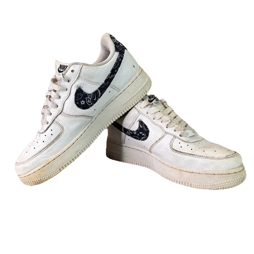 Nike Air Force 1 Low '07 ESS Women's White Black Paisley DH4406 101 Size 8.5